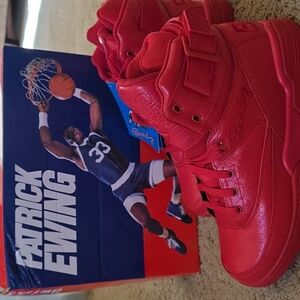 Brand New Red Patrick Ewing Sneakers Size 12